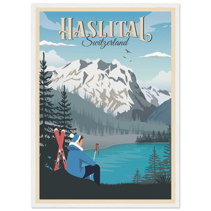 MASQUERADE VT | Vintage travel poster - Museum-Quality Wooden Framed Poster