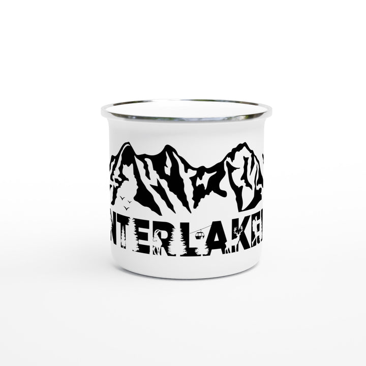 INTERLAKEN | Weißer 12oz Emaille-Becher