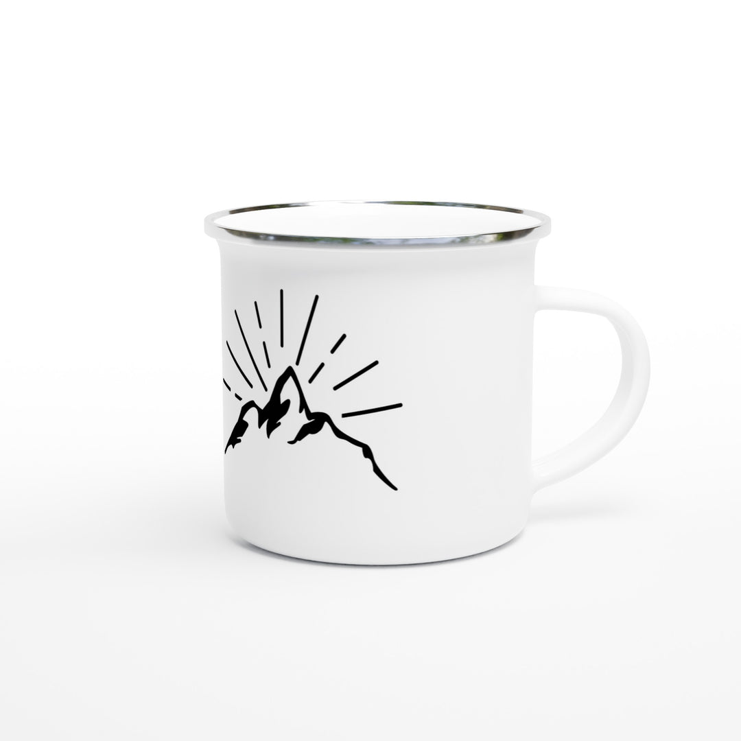 WILD &amp; FREE | Weißer 350ml Emaille-Becher