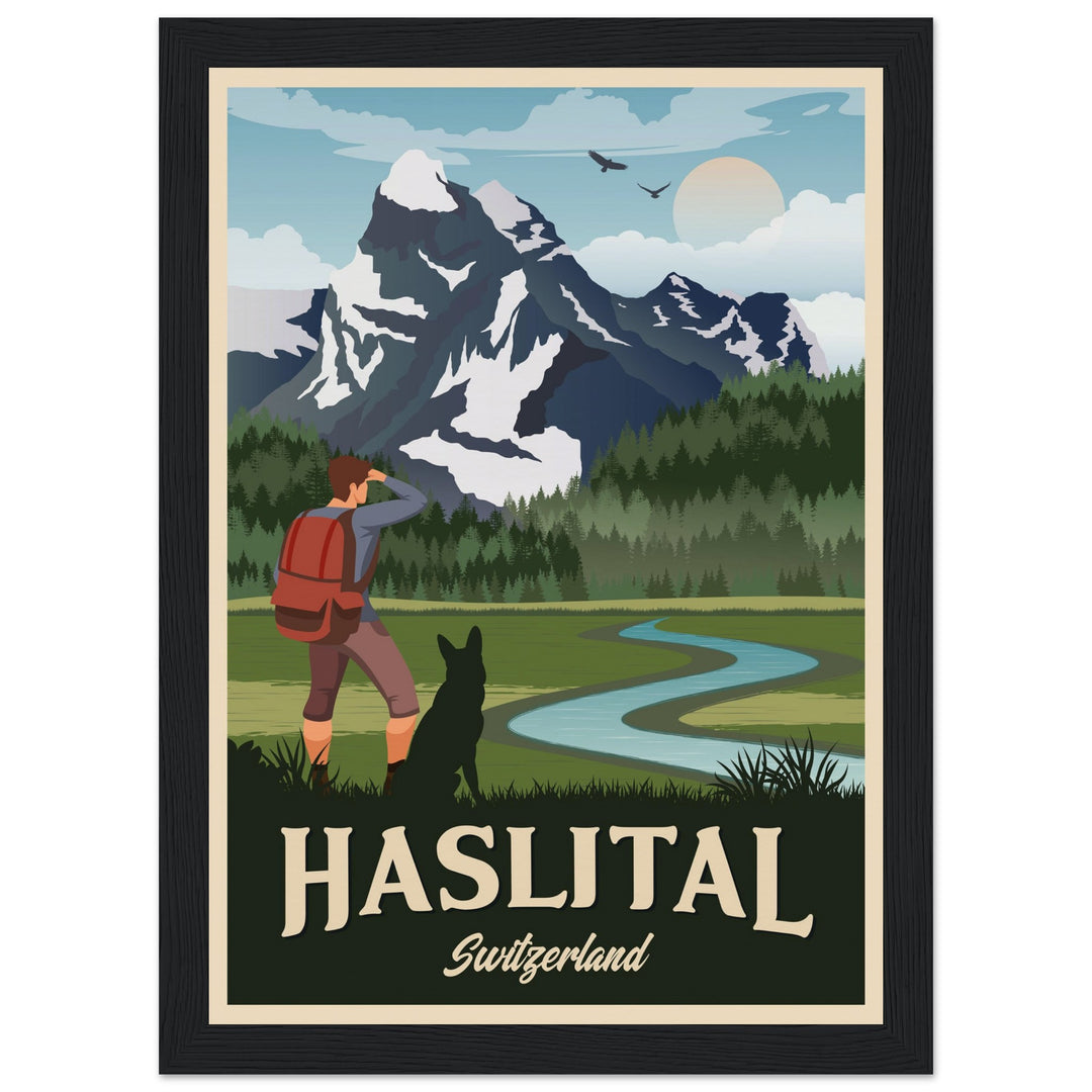 DEVOTION VT | Vintage travel poster - Museum-Quality Wooden Framed Poster
