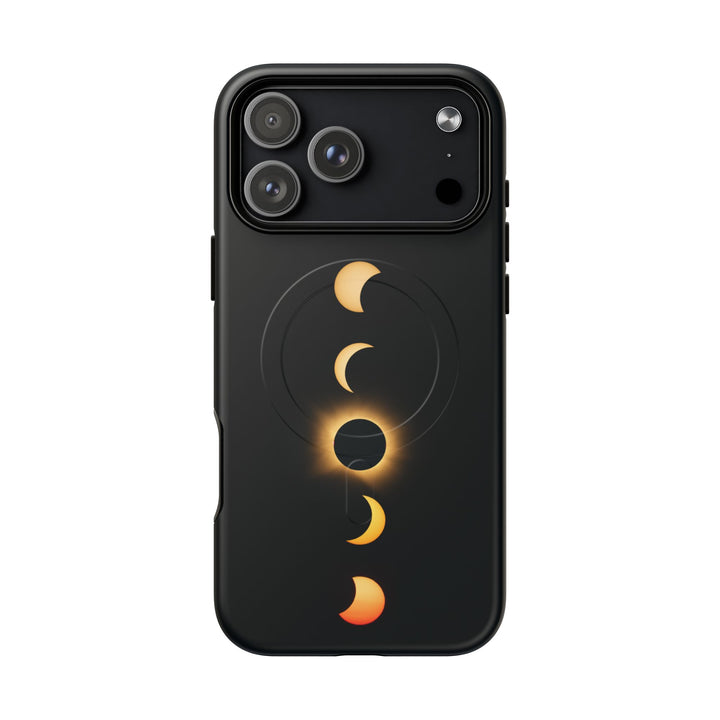 Sonnenfinsternis-Phasen, 12. August 2026 | Robuste Magnet-Handyhülle