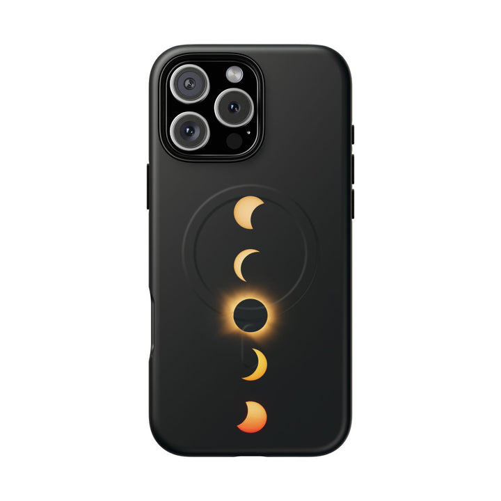 Sonnenfinsternis-Phasen, 12. August 2026 | Robuste Magnet-Handyhülle