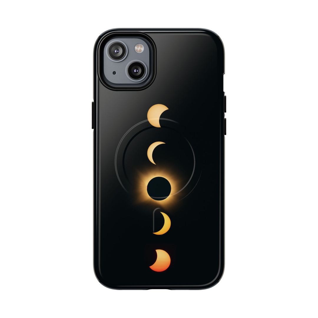 Sonnenfinsternis-Phasen, 12. August 2026 | Robuste Magnet-Handyhülle