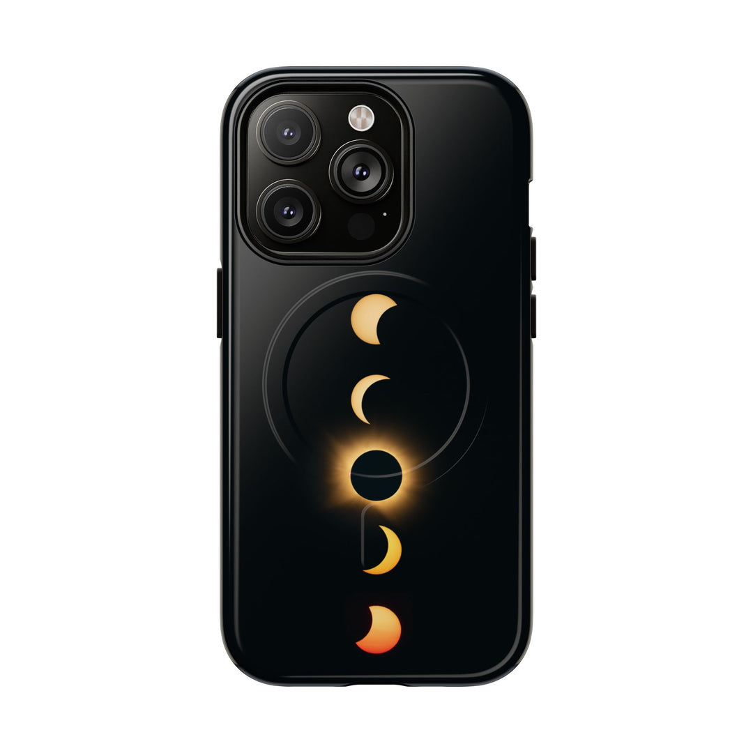 Sonnenfinsternis-Phasen, 12. August 2026 | Robuste Magnet-Handyhülle