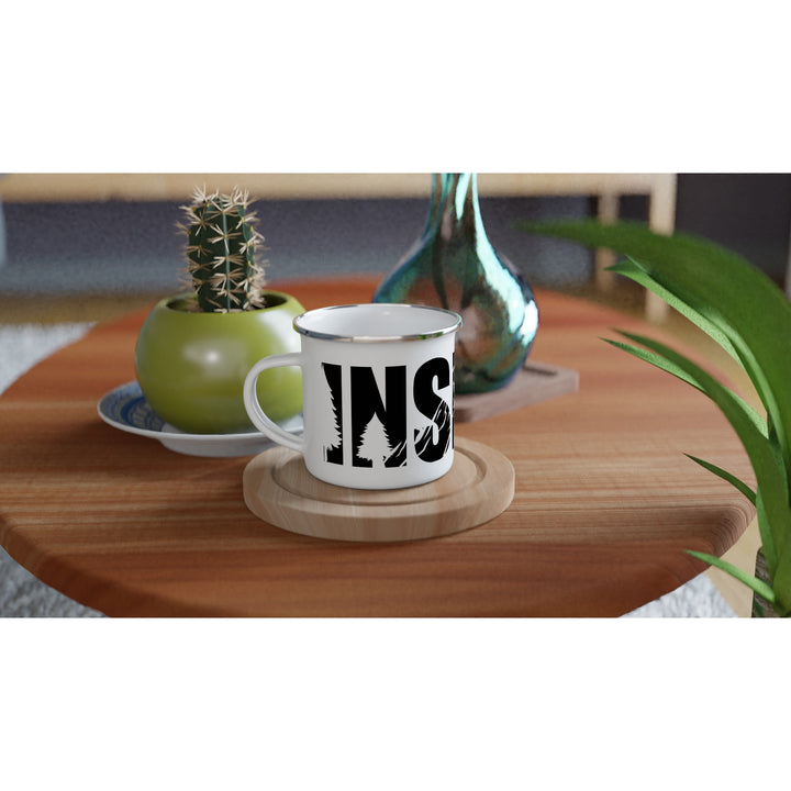 INSPIRE | Weißer 350ml Emaille-Becher