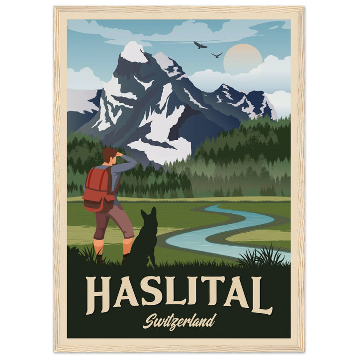 DEVOTION VT | Vintage travel poster - Museum-Quality Wooden Framed Poster