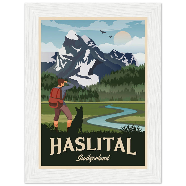 DEVOTION VT | Vintage travel poster - Museum-Quality Wooden Framed Poster