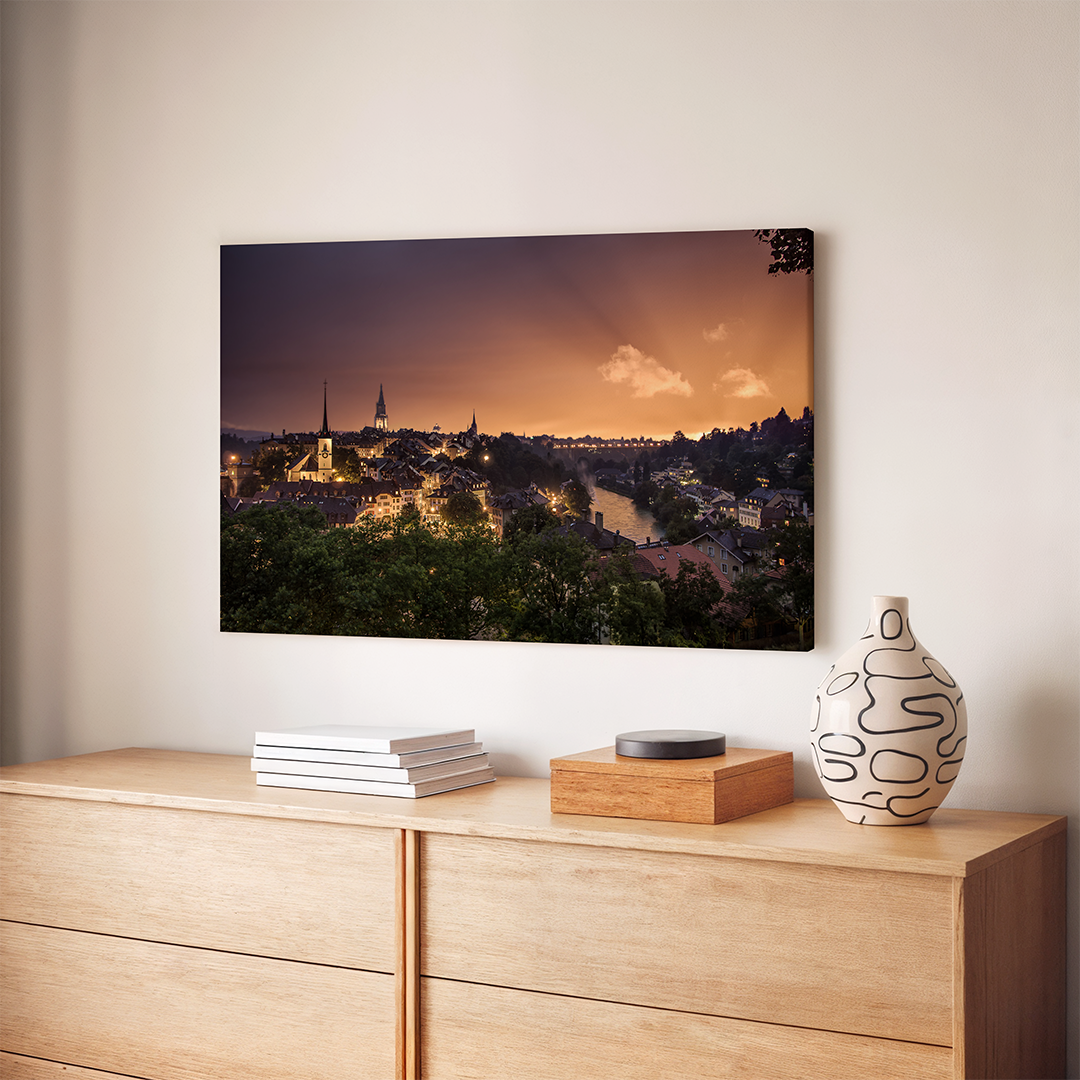 Goldener Sonnenuntergang in Bern | Original Print