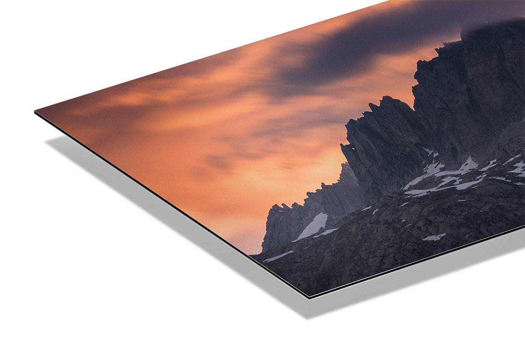 Sonnenuntergangswolken am Grimselpass | Original Print