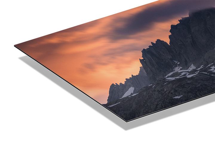 Sonnenuntergangswolken am Grimselpass | Original Print