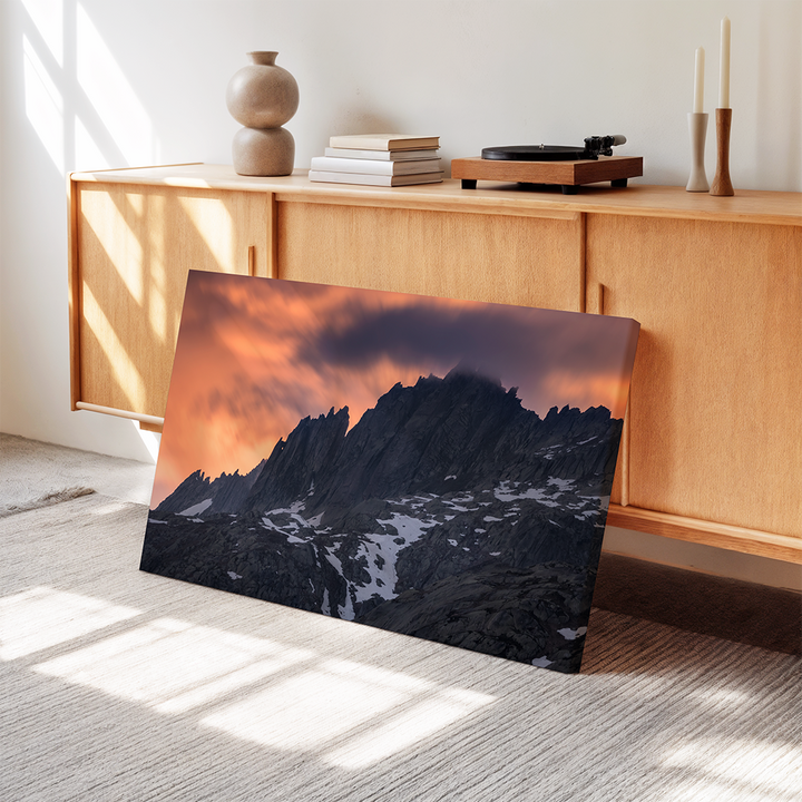 Sonnenuntergangswolken am Grimselpass | Original Print