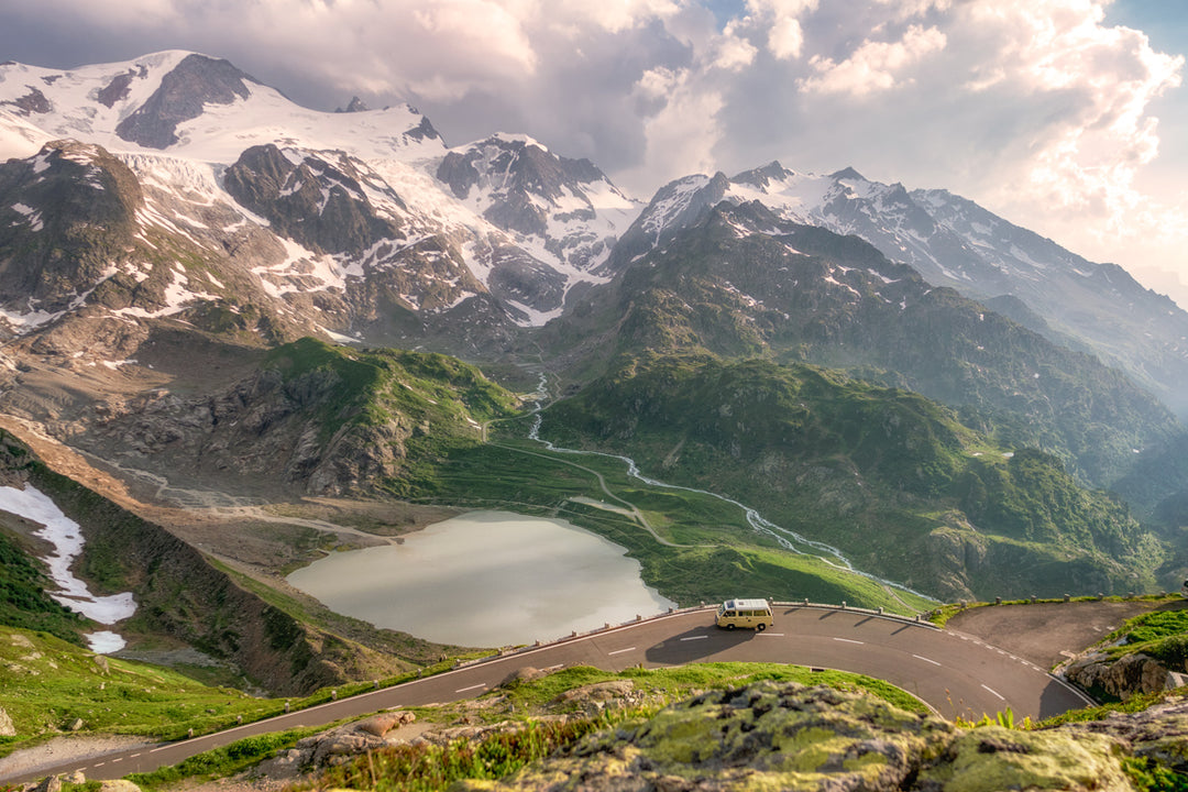 Camper Van On Sustenpass Road | Original Print