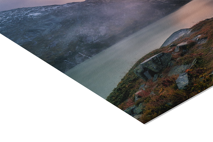 Lake Grimsel In Fall And Storm Clouds | Original Print