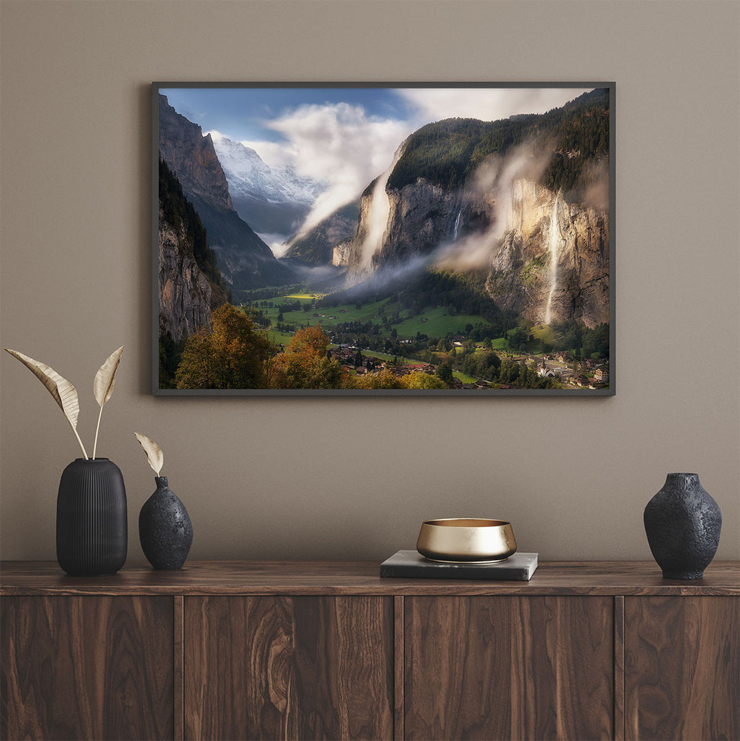 Lauterbrunnen Valley In Fall | Original Print