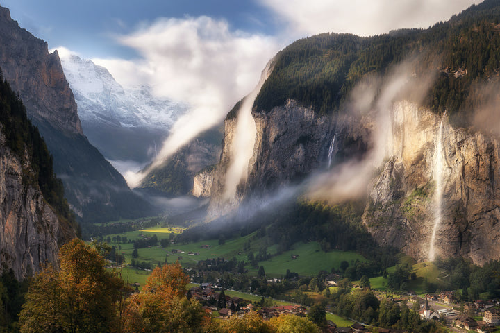 Lauterbrunnen Valley In Fall | Original Print