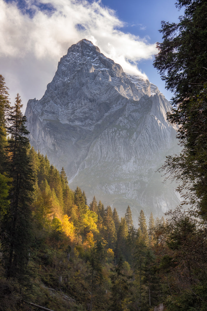 Wellhorn Mountain In Fall | Original Print
