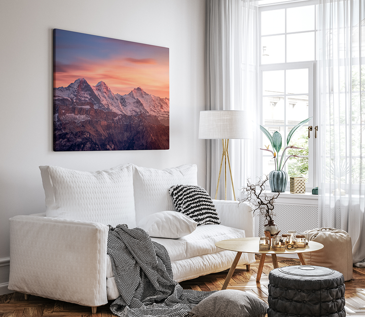 Eiger, Mönch, Jungfrau Sunset | Original Print
