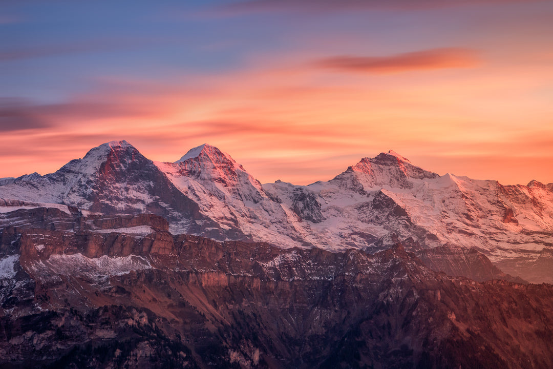 Eiger, Mönch, Jungfrau Sunset | Original Print