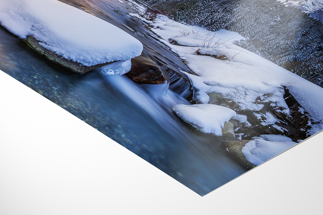 Wellhorn And Reichenbach River In Winter | Original Print
