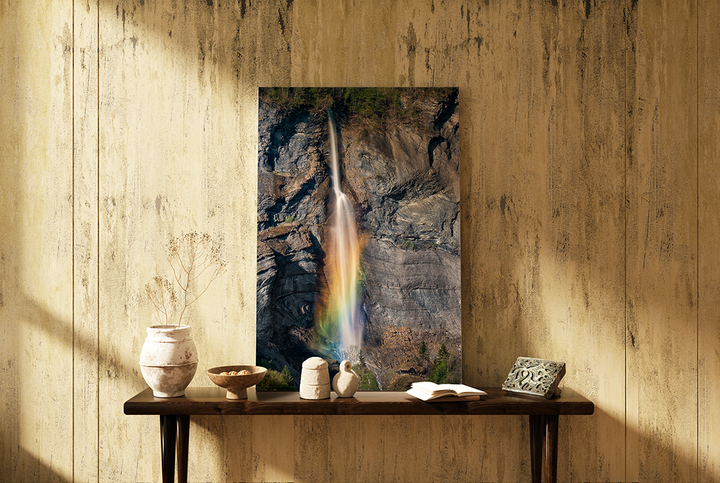 Farbenfroher Wasserfall in Meiringen | Original Print