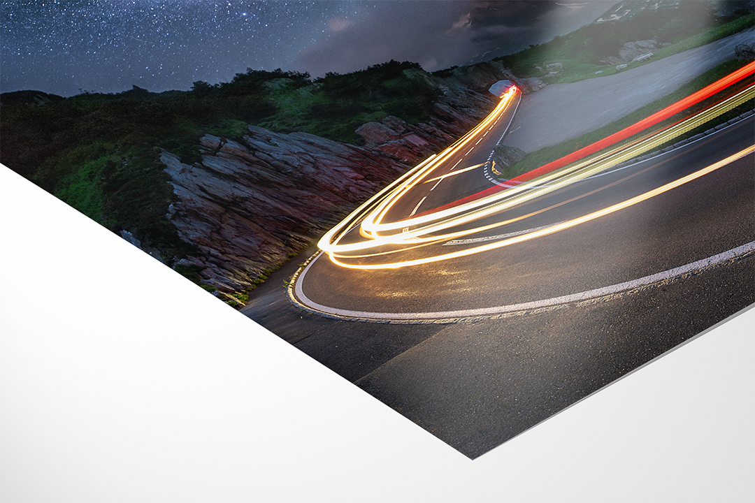 Light Trails And Milky Way At Sustenpass | Original Print