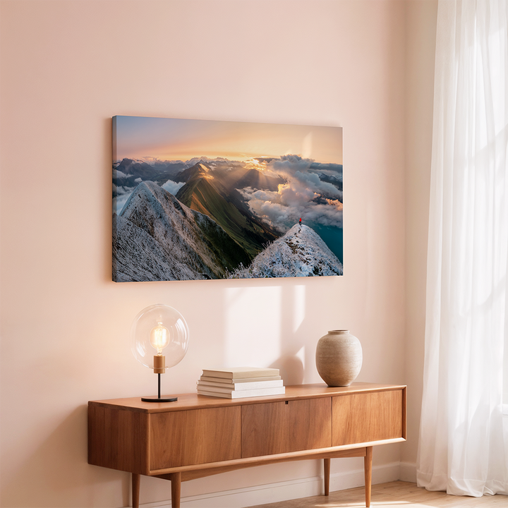 Sonnenaufgang auf dem Hardergrat nach dem ersten Schnee 2 | Original Print