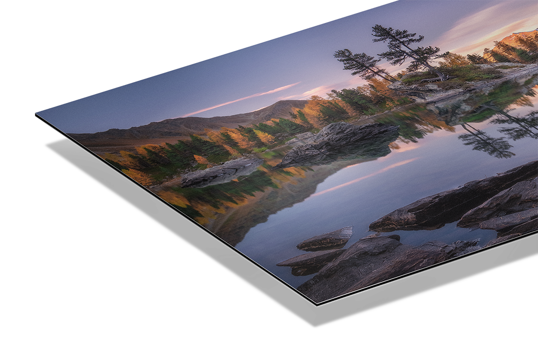 Still Lake In Fall In Engadin | Original Print
