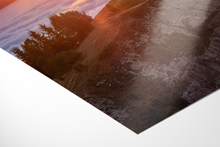 Sunset Over Cloud Inversion, Niederhorn Bernese Alps | Original Print
