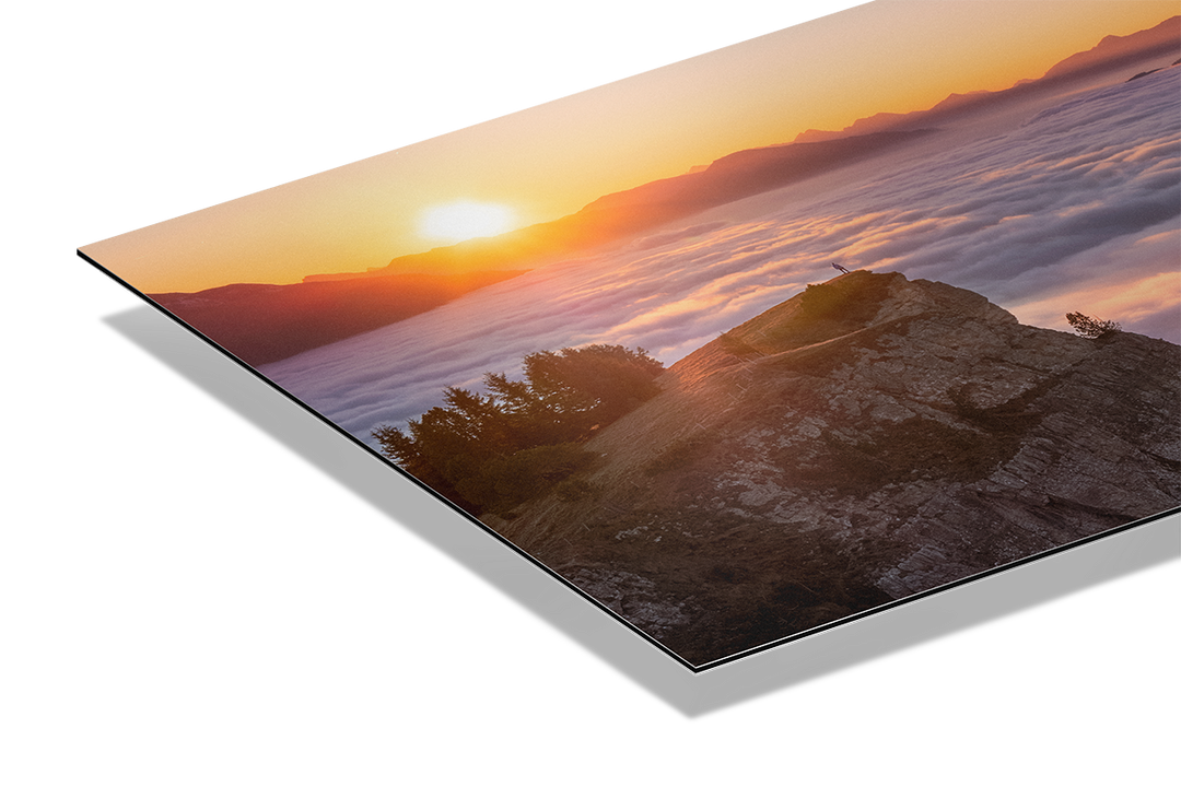 Sunset Over Cloud Inversion, Niederhorn Bernese Alps | Original Print