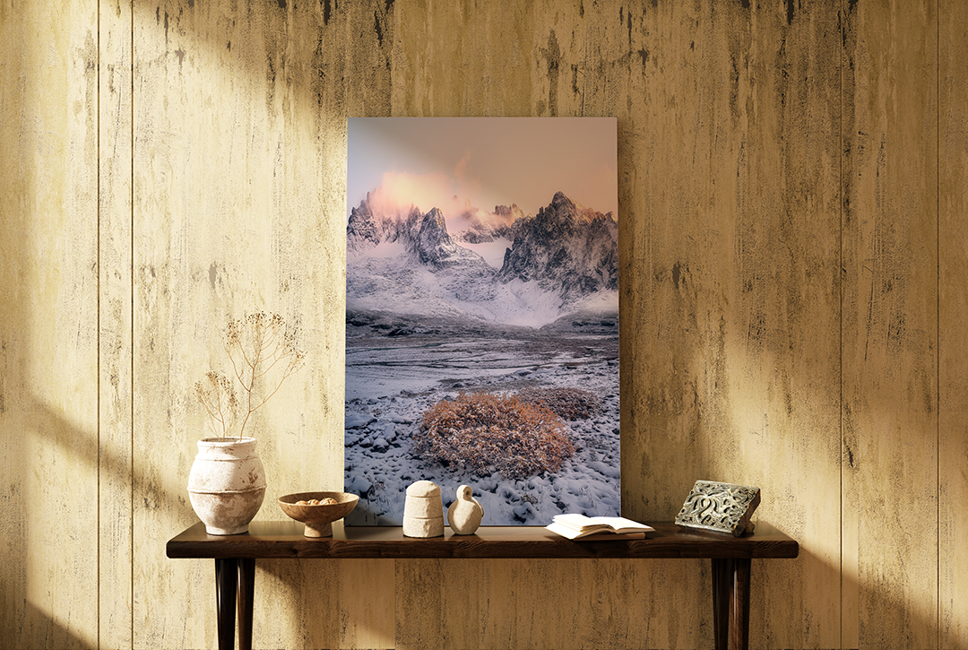 Winter Beginning At Sustenpass, Fünffingerstöcke | Original Print