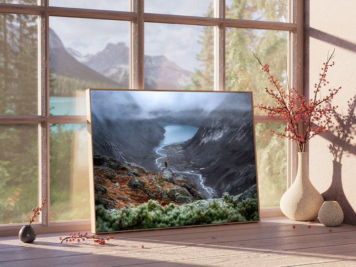 Fall Adventure At Lake Grimsel | Original Print