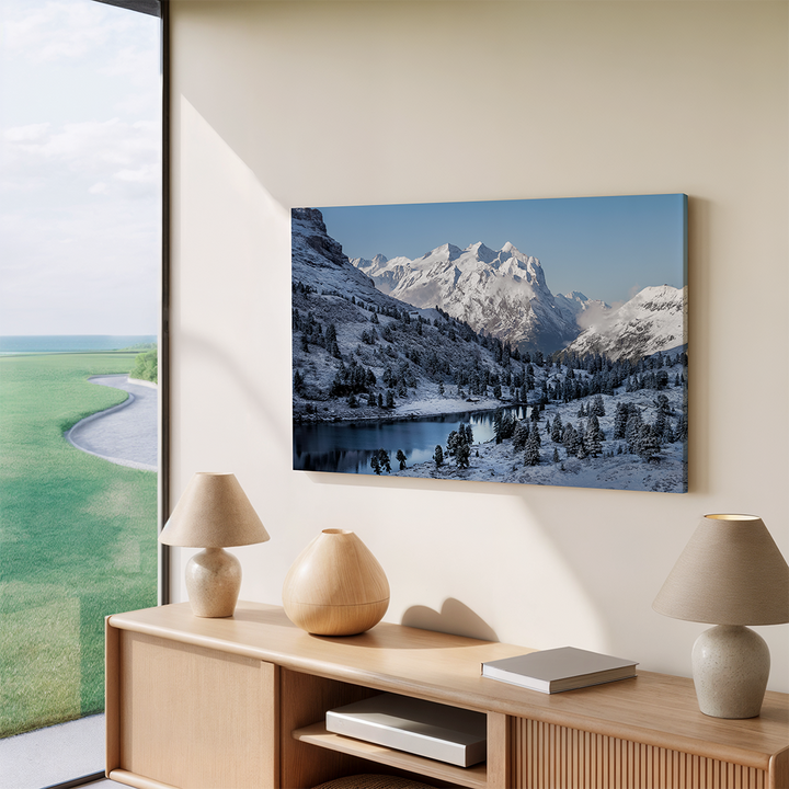 Lake Engstlen On A Winter Morning | Original Print