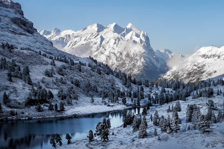 Lake Engstlen On A Winter Morning | Original Print