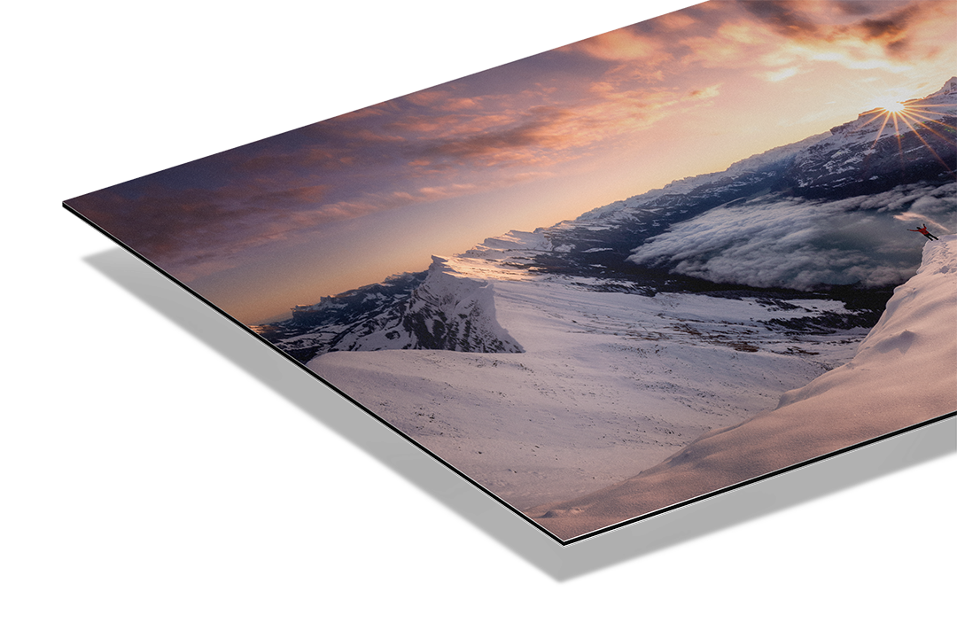 Goldene Stunde auf dem Hardergrat nach dem ersten Schnee | Original Print