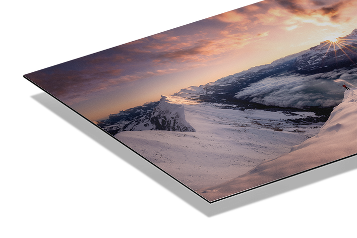 Goldene Stunde auf dem Hardergrat nach dem ersten Schnee | Original Print