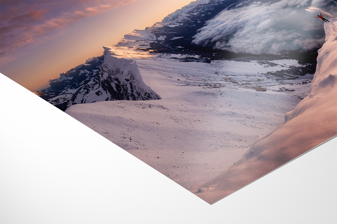 Goldene Stunde auf dem Hardergrat nach dem ersten Schnee | Original Print