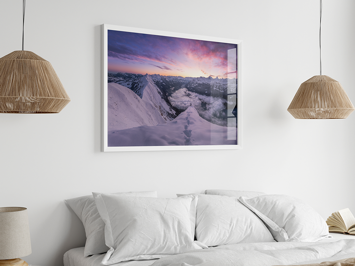 Blue Hour On Hardergrat After First Snow | Original Print
