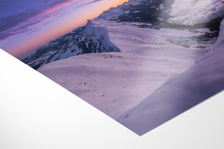 Blue Hour On Hardergrat After First Snow | Original Print