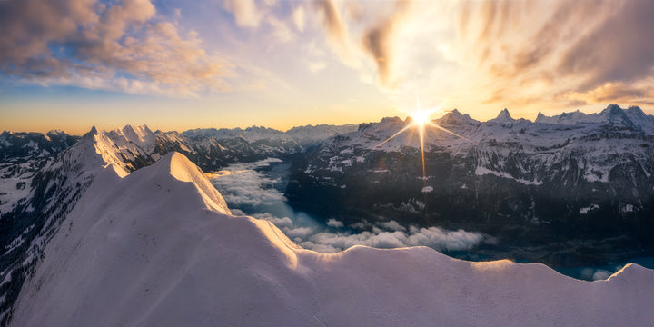 Sunrise Over Hardergrat, Interlaken | Original Print