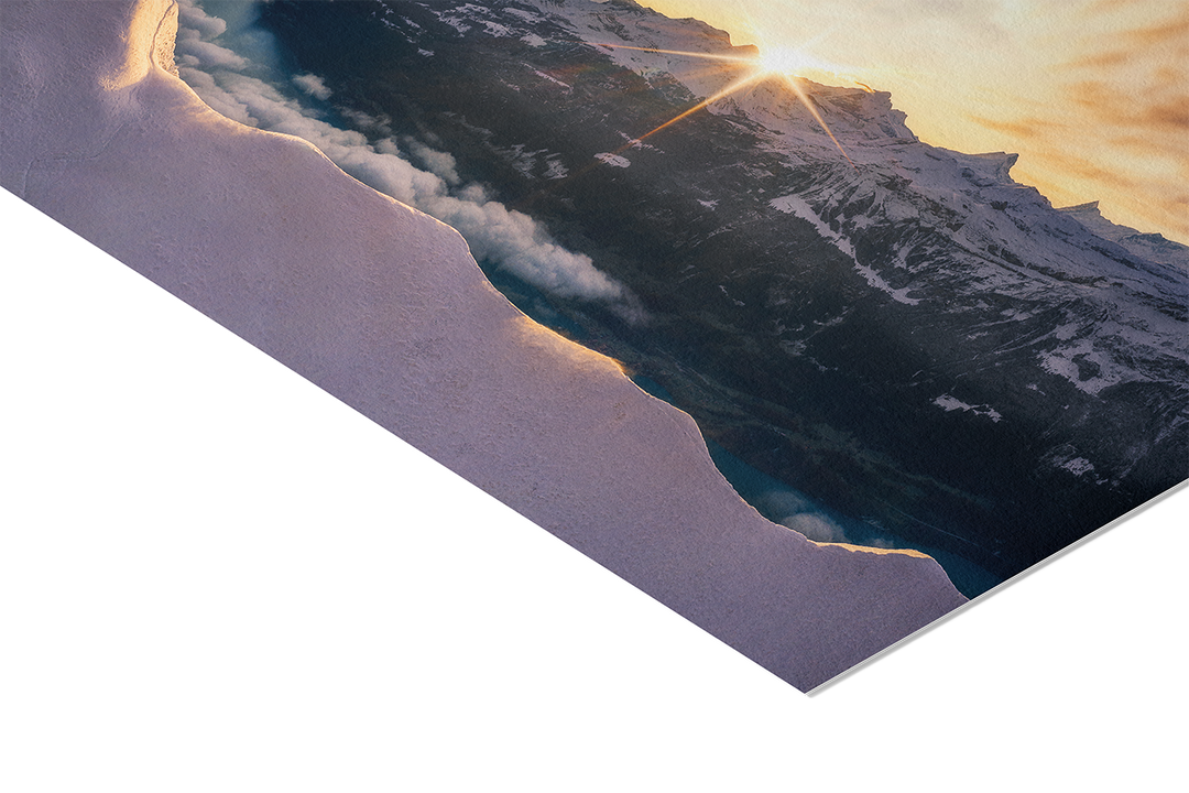 Sunrise Over Hardergrat, Interlaken | Original Print
