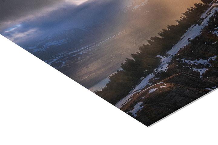 Sunrays At Lake Thun From Niederhorn | Original Print