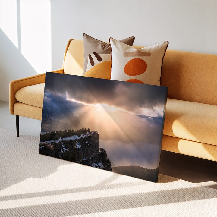 Sunrays Over Lake Thun | Original Print