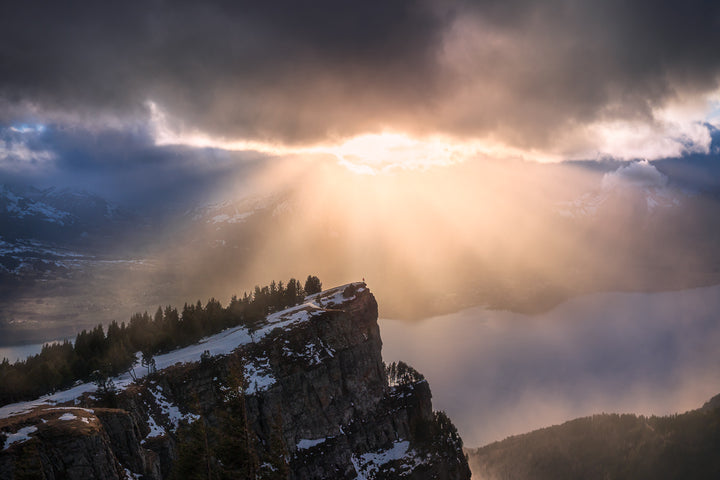 Sunrays Over Lake Thun | Original Print