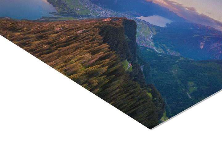 Sunset Over Lake Thun | Original Panorama Print