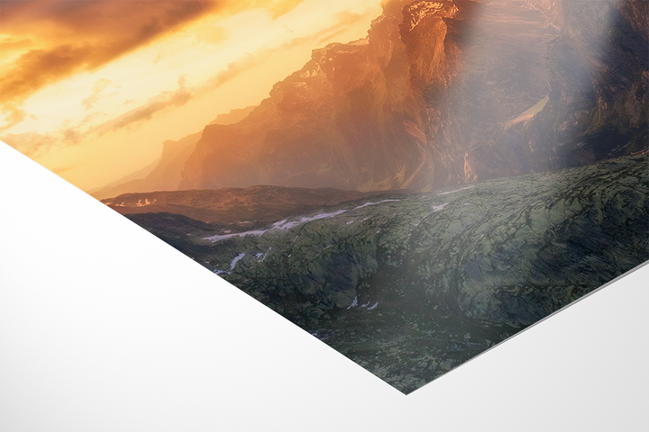 Goldener Himmel im Grimseltal | Original Print