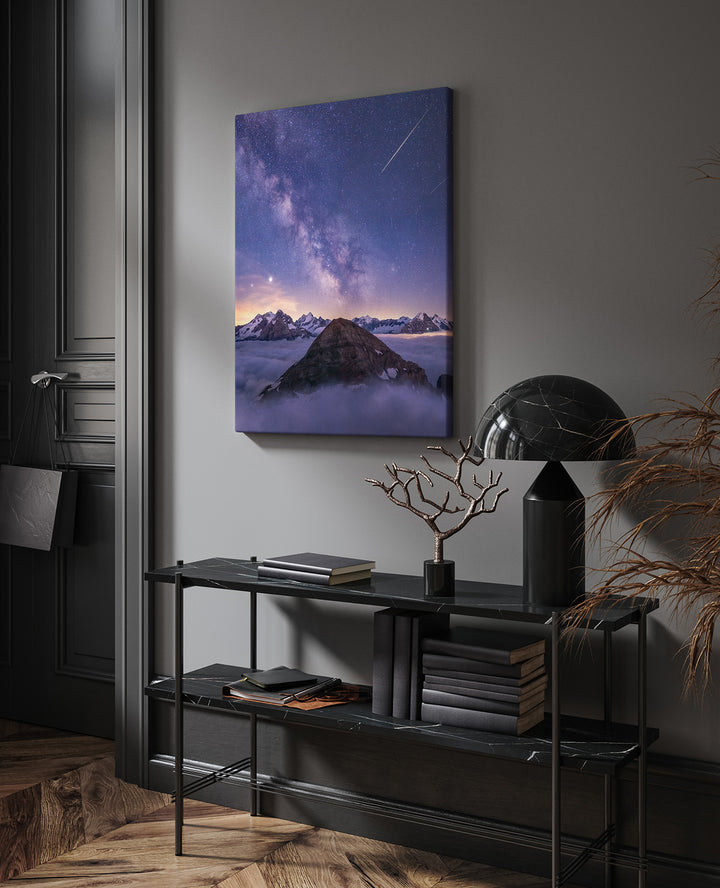 Milky Way Over Cloud Inversion And Bernese Alps | Original Print