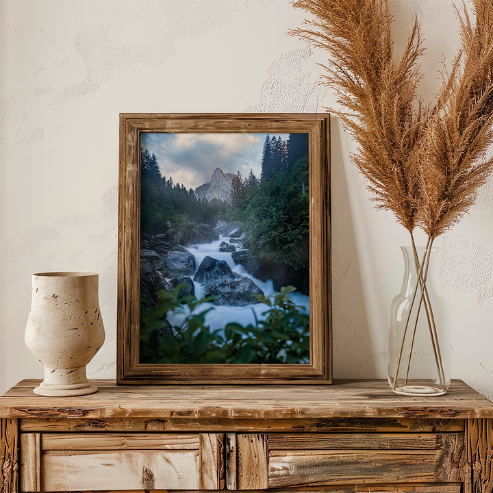 Wellhorn And Reichenbach River | Original Print