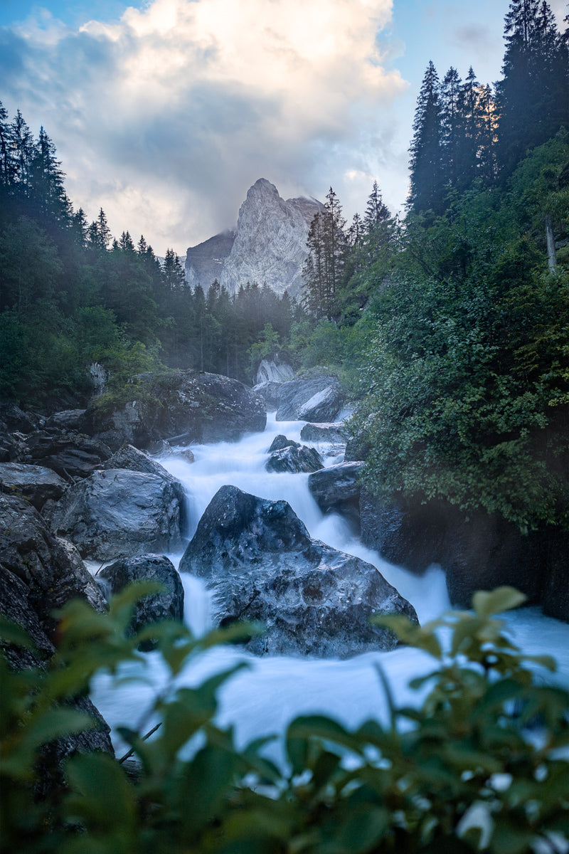 Wellhorn And Reichenbach River | Original Print