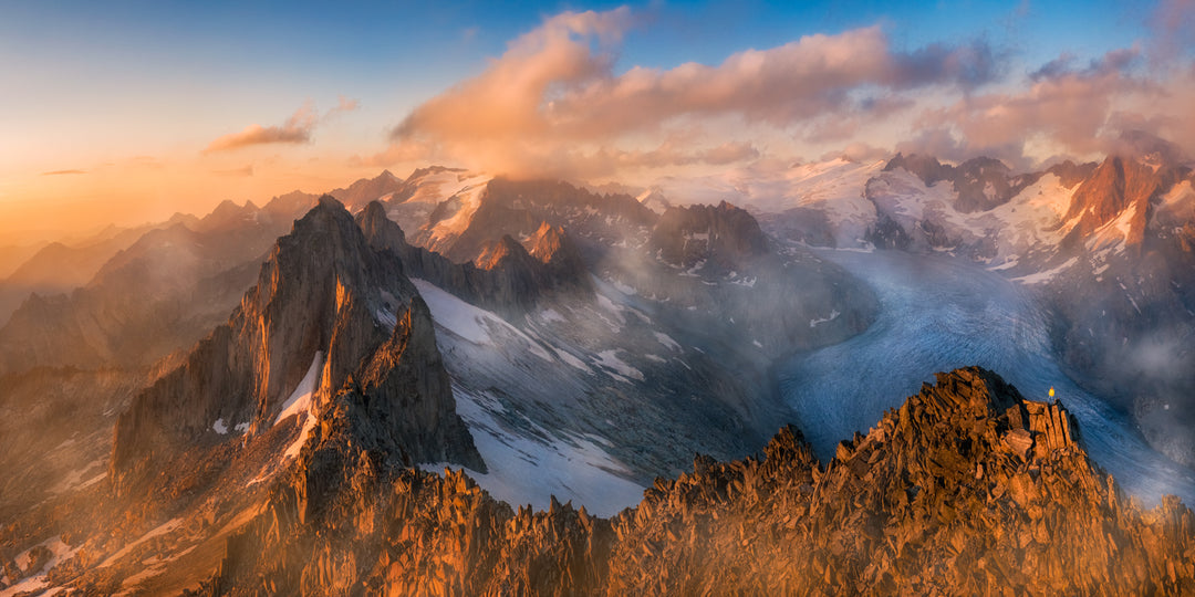 Gärstenhörner Panorama And Rhone Glacier | Original Panorama Print
