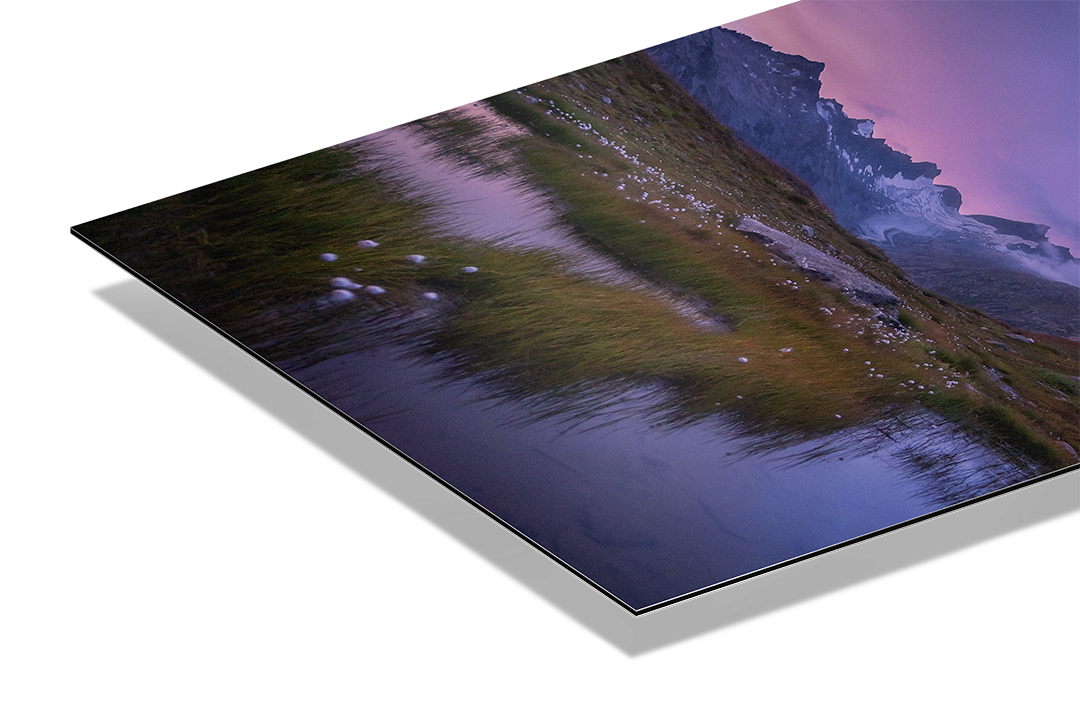 Aussicht auf den Oberaargletscher, Blaue Stunde am Morgen | Original Print